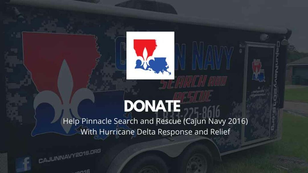 cajun navy 2016 pinnacle search and rescue hurricane laura help