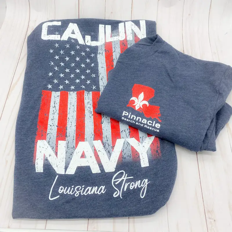 cajun navy pinnacle search and rescue patriotic tshirt