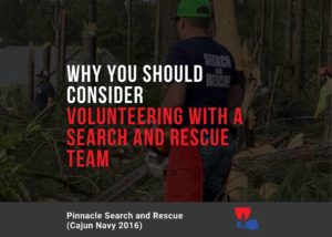 why you should consider volunteering search and rescue team